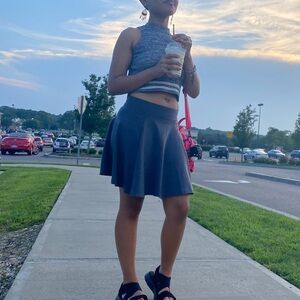 H&M Charcoal Skater Skirt